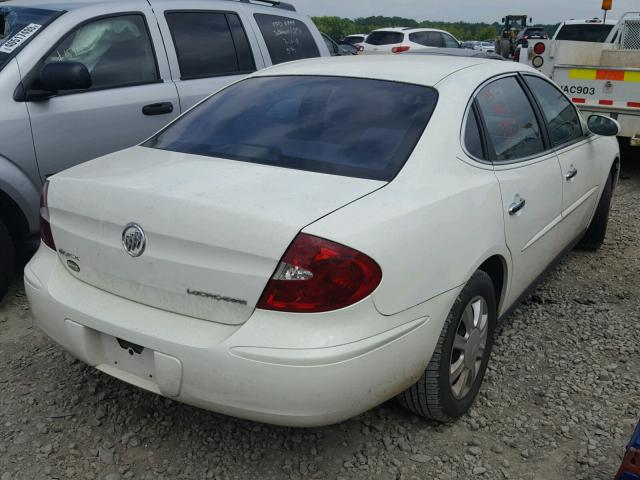 2G4WC532451306797 - 2005 BUICK LACROSSE C WHITE photo 4