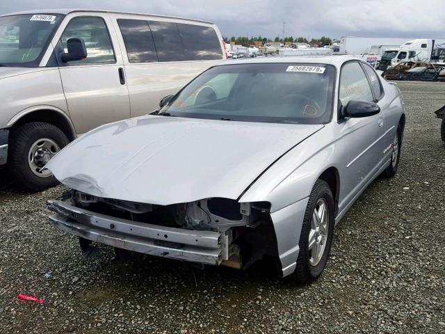 2G1WX15K329362220 - 2002 CHEVROLET MONTE CARL SILVER photo 2