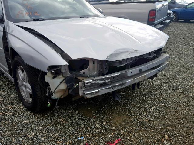 2G1WX15K329362220 - 2002 CHEVROLET MONTE CARL SILVER photo 9