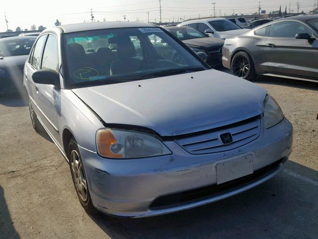 1HGES16162L011612 - 2002 HONDA CIVIC DX SILVER photo 1