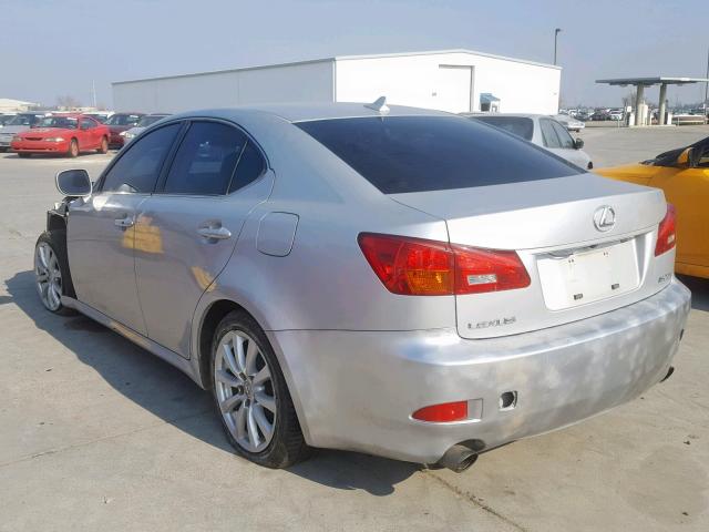 JTHBK262382079976 - 2008 LEXUS IS 250 SILVER photo 3