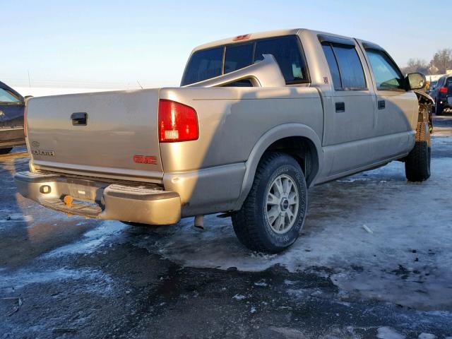 1GTDT13W22K196108 - 2002 GMC SONOMA BEIGE photo 4