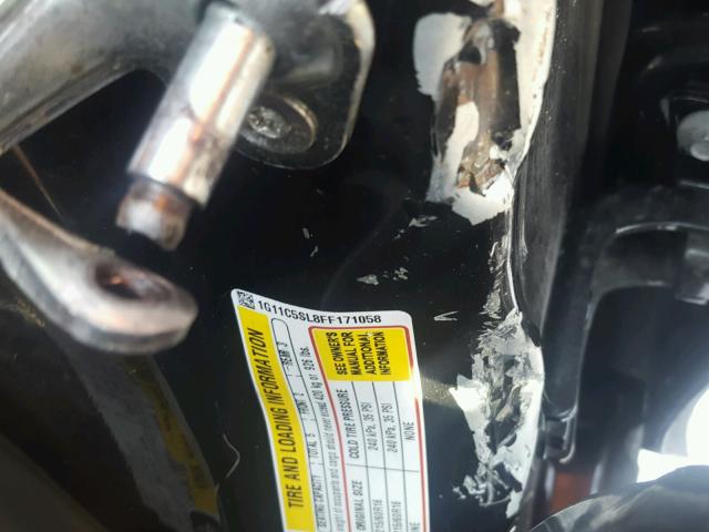 1G11C5SL8FF171058 - 2015 CHEVROLET MALIBU 1LT 石墨色 照片 10