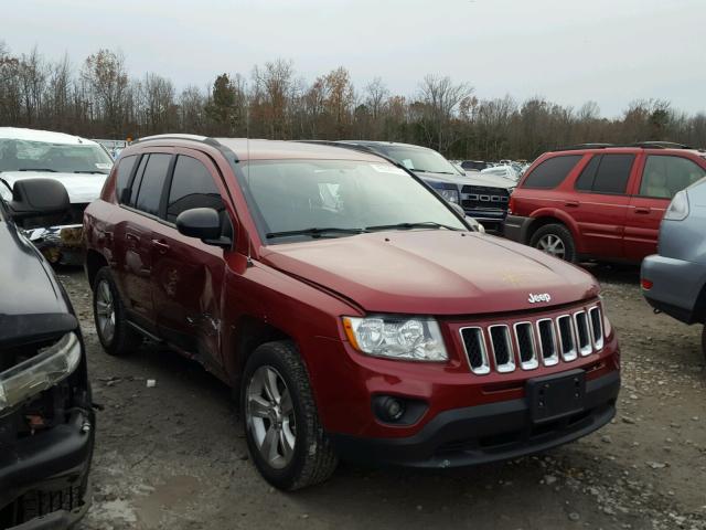 1C4NJCBA6CD678730 - 2012 JEEP COMPASS SP მუქწითელი ფოტო 1