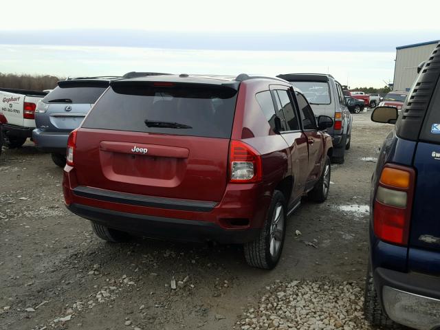 1C4NJCBA6CD678730 - 2012 JEEP COMPASS SP მუქწითელი ფოტო 4