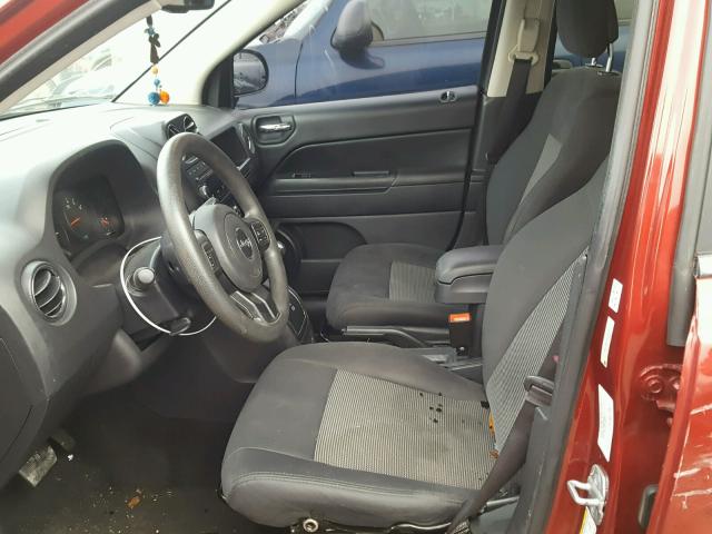 1C4NJCBA6CD678730 - 2012 JEEP COMPASS SP მუქწითელი ფოტო 5