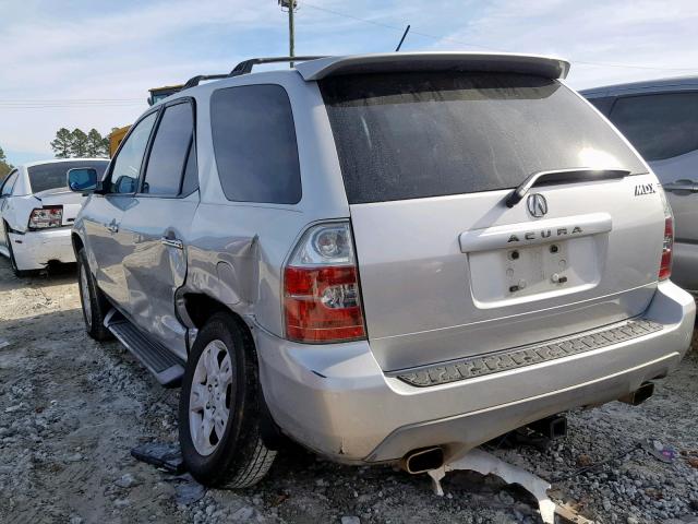 2HNYD18774H557580 - 2004 ACURA MDX TOURIN SILVER photo 3