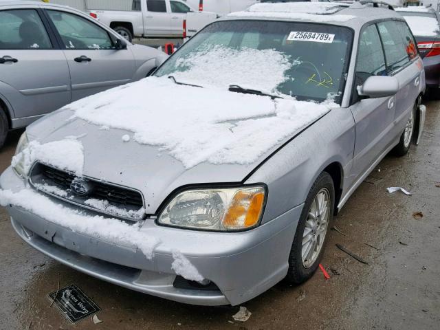 4S3BH625747305456 - 2004 SUBARU LEGACY L S SILVER photo 2