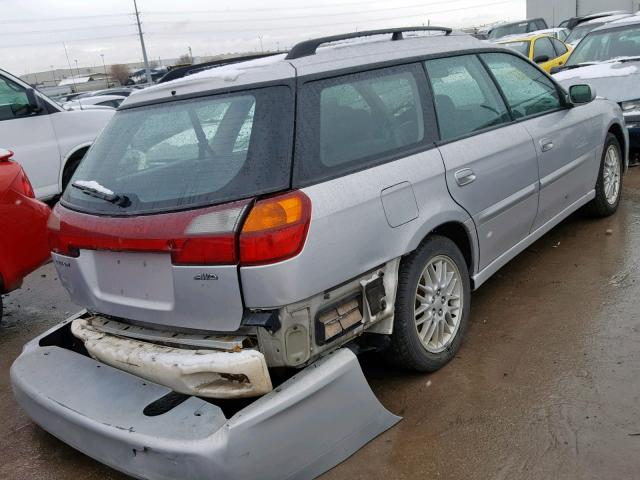 4S3BH625747305456 - 2004 SUBARU LEGACY L S SILVER photo 4