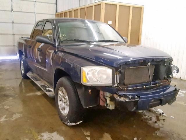 1D7HW48P67S195231 - 2007 DODGE DAKOTA QUA BLUE photo 1