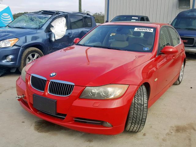 WBAVB33546AZ85962 - 2006 BMW 330 I RED photo 2