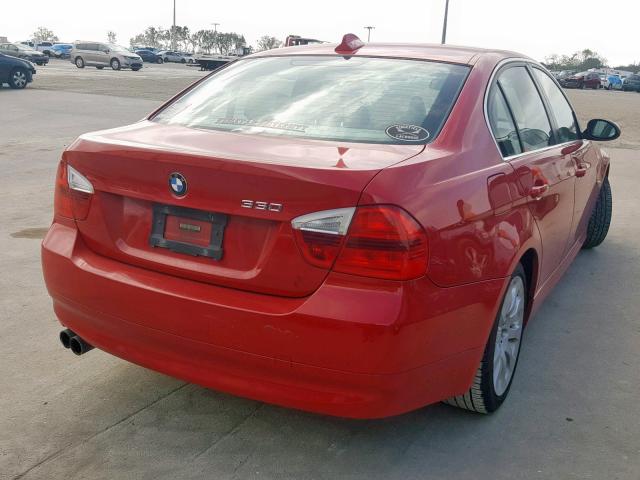 WBAVB33546AZ85962 - 2006 BMW 330 I RED photo 4