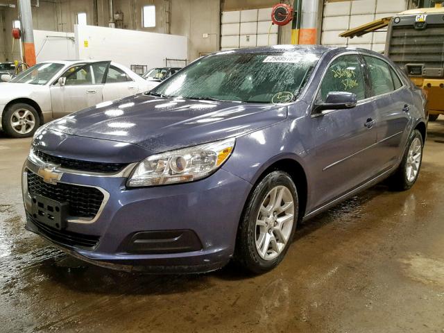 1G11C5SL1FF157745 - 2015 CHEVROLET MALIBU 1LT BLUE photo 2