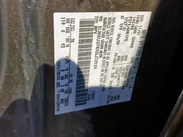 5LMEU27R32LJ12134 - 2002 LINCOLN NAVIGATOR Boz foto 10