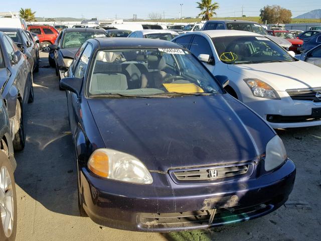 2HGEJ6347VH112044 - 1997 HONDA CIVIC DX BLUE photo 1