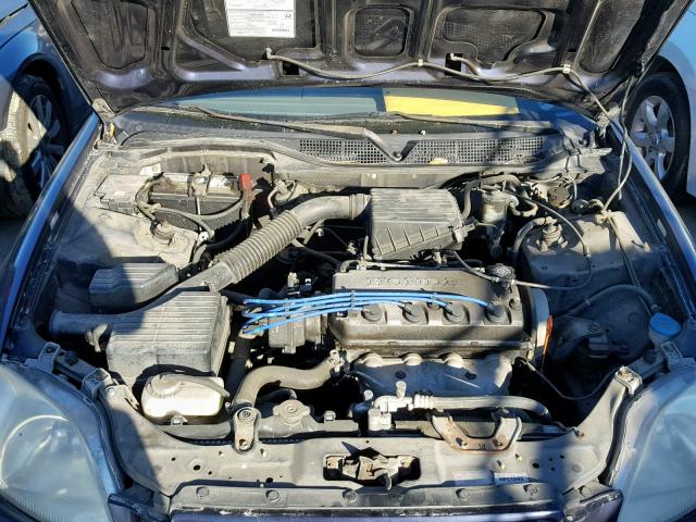 2HGEJ6347VH112044 - 1997 HONDA CIVIC DX BLUE photo 7