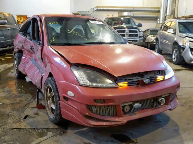 3FAFP3138YR220407 - 2000 FORD FOCUS ZX3 RED photo 1