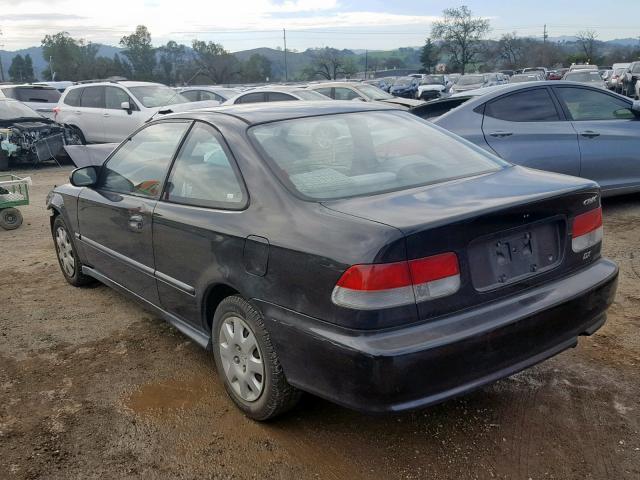 1HGEJ6220XL047737 - 1999 HONDA CIVIC DX BLACK photo 3