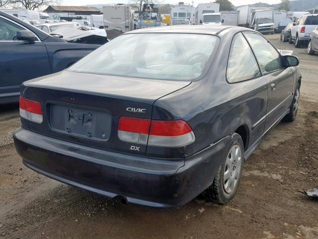 1HGEJ6220XL047737 - 1999 HONDA CIVIC DX BLACK photo 4