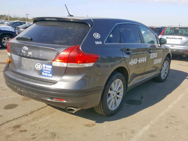 4T3BA3BB2BU023591 - 2011 TOYOTA VENZA BASE GRAY photo 4