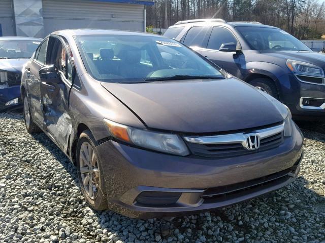 2HGFB2F91CH516438 - 2012 HONDA CIVIC EXL BROWN photo 1