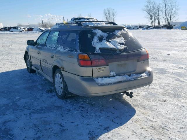 4S3BH896337628556 - 2003 SUBARU LEGACY OUT GRAY photo 3