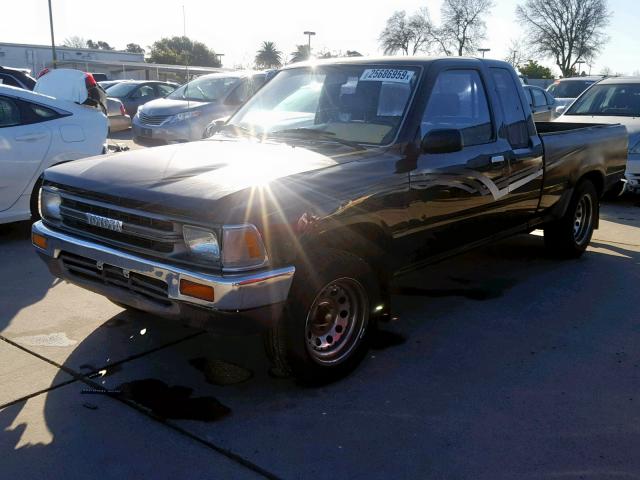 JT4RN93P7K0010954 - 1989 TOYOTA PICKUP 1/2 BLACK photo 2