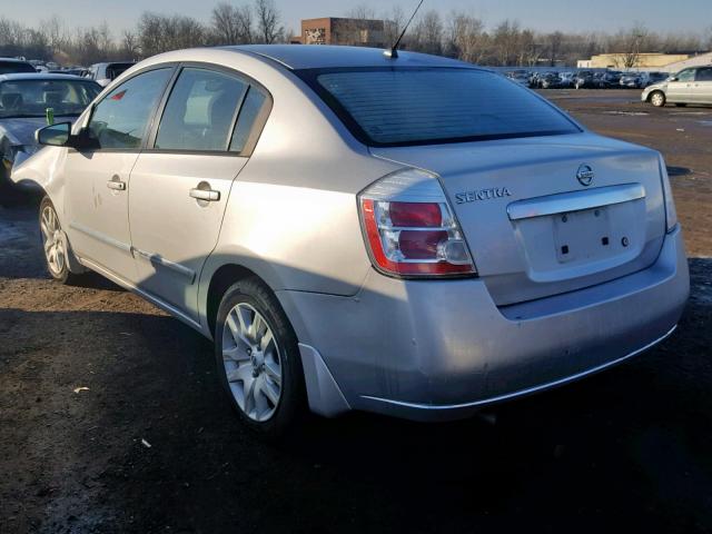 3N1AB6AP3AL649053 - 2010 NISSAN SENTRA 2.0 SILVER photo 3