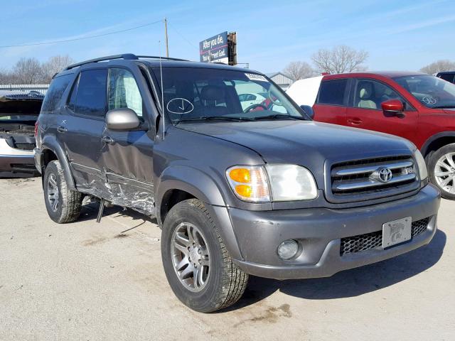 5TDBT48A13S179705 - 2003 TOYOTA SEQUOIA LI GRAY photo 1