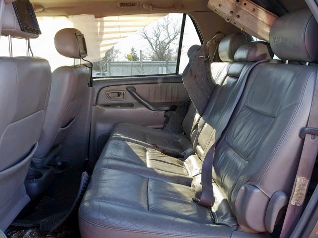 5TDBT48A13S179705 - 2003 TOYOTA SEQUOIA LI GRAY photo 6