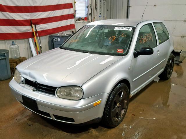 9BWDE61J224036125 - 2002 VOLKSWAGEN GTI BASE SILVER photo 2