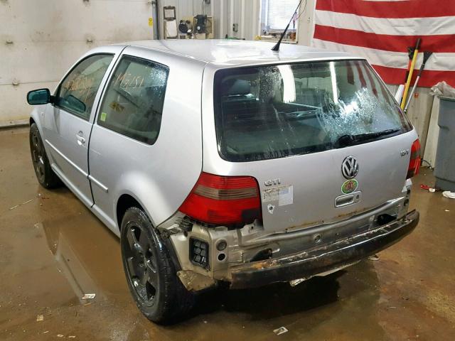 9BWDE61J224036125 - 2002 VOLKSWAGEN GTI BASE SILVER photo 3