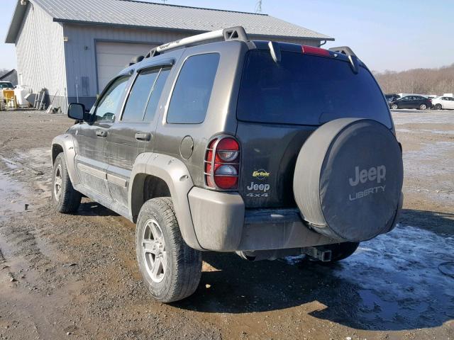 1J8GL38K45W559237 - 2005 JEEP LIBERTY RE CHARCOAL photo 3