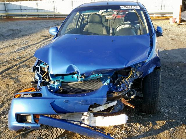 KL1TD666X7B706334 - 2007 CHEVROLET AVEO BASE ლურჯი ფოტო 9