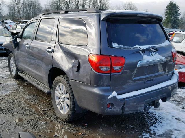 5TDDY5G11FS124242 - 2015 TOYOTA SEQUOIA PL GRAY photo 3