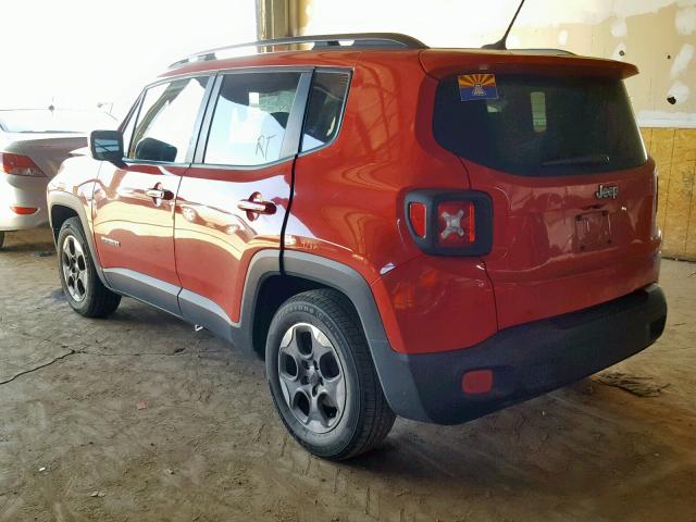 ZACCJABH7FPC06891 - 2015 JEEP RENEGADE L RED photo 3