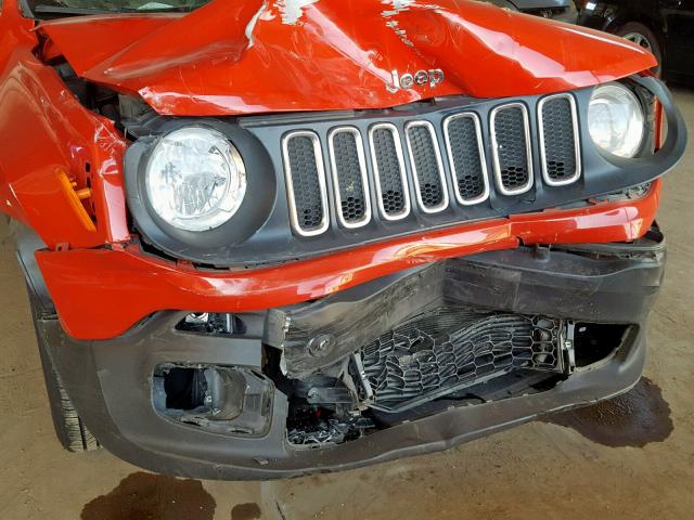 ZACCJABH7FPC06891 - 2015 JEEP RENEGADE L RED photo 9