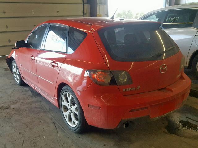 JM1BK343471689148 - 2007 MAZDA 3 HATCHBAC RED photo 3