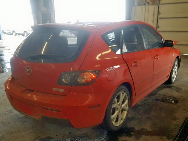 JM1BK343471689148 - 2007 MAZDA 3 HATCHBAC RED photo 4