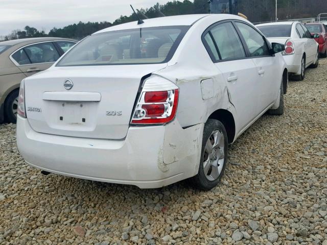 3N1AB61E67L640399 - 2007 NISSAN SENTRA 2.0 WHITE photo 4