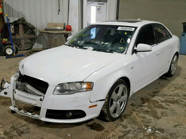 WAUEF78E07A229678 - 2007 AUDI A4 S-LINE WHITE photo 2