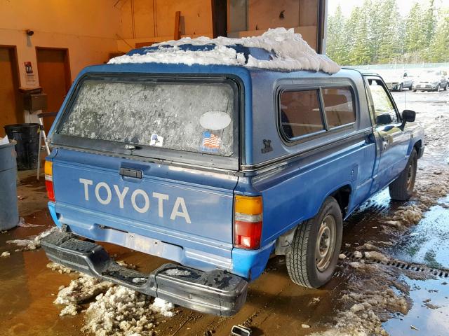 JT4RN50R6G0167946 - 1986 TOYOTA PICKUP 1/2 BLUE photo 4