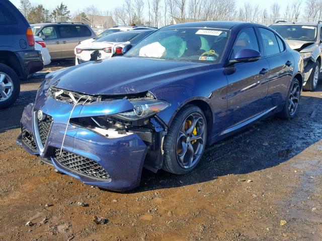 ZARFAEEN8H7555778 - 2017 ALFA ROMEO GIULIA TI BLUE photo 2