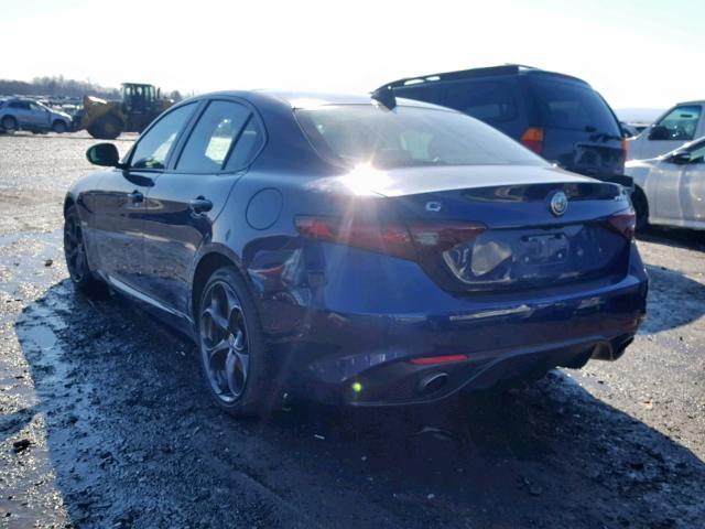 ZARFAEEN8H7555778 - 2017 ALFA ROMEO GIULIA TI BLUE photo 3