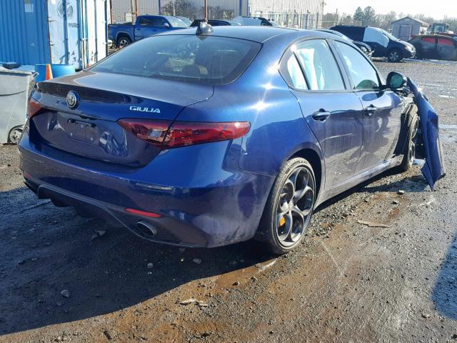 ZARFAEEN8H7555778 - 2017 ALFA ROMEO GIULIA TI BLUE photo 4