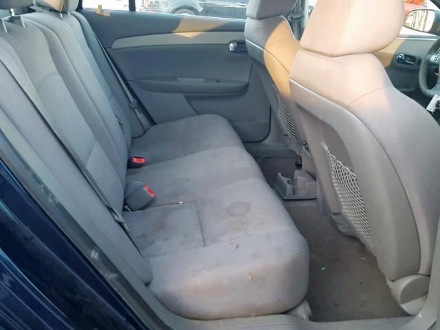 1G1ZB5EB2A4126307 - 2010 CHEVROLET MALIBU LS BLUE photo 6