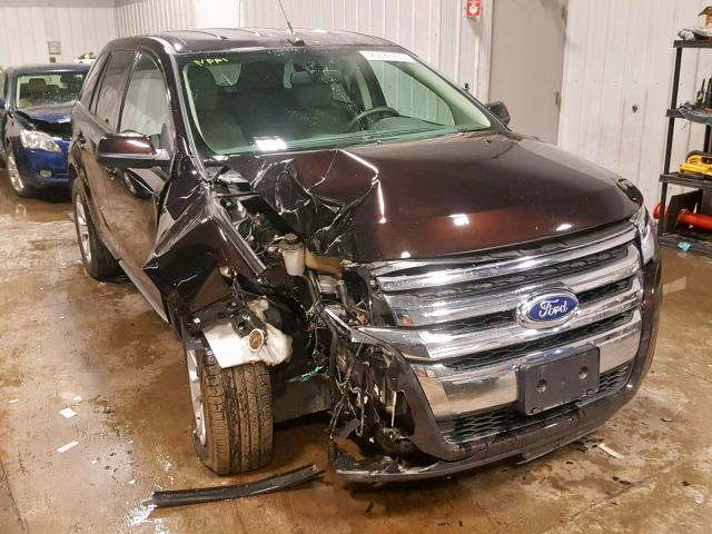 2FMDK3JC0DBC89127 - 2013 FORD EDGE SEL BROWN photo 1