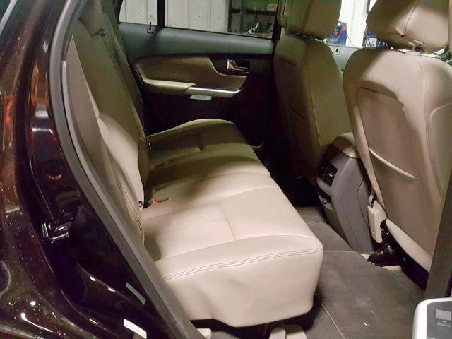 2FMDK3JC0DBC89127 - 2013 FORD EDGE SEL BROWN photo 6