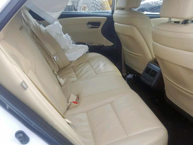 4T1BK1EB7GU237280 - 2016 TOYOTA AVALON XLE WHITE photo 6