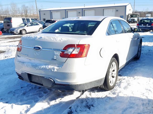 1FAHP2EW6AG126434 - 2010 FORD TAURUS SEL WHITE photo 4